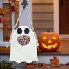 1-10PCS Halloween Ghost Pattern Non Woven Treat Bags with Handles for Kids Trick or Treat Party Favor Candy Goodie Tote