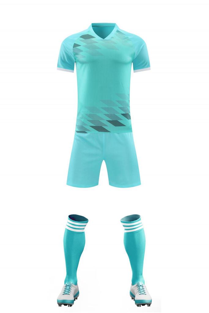 Set Maglia da Calcio Traspirante Asciugatura Rapida Manica Corta Abbigliamento da Calcio Studenti Scuola Primaria Allenamento Partita Divisa di Squadra Versione Giocatore