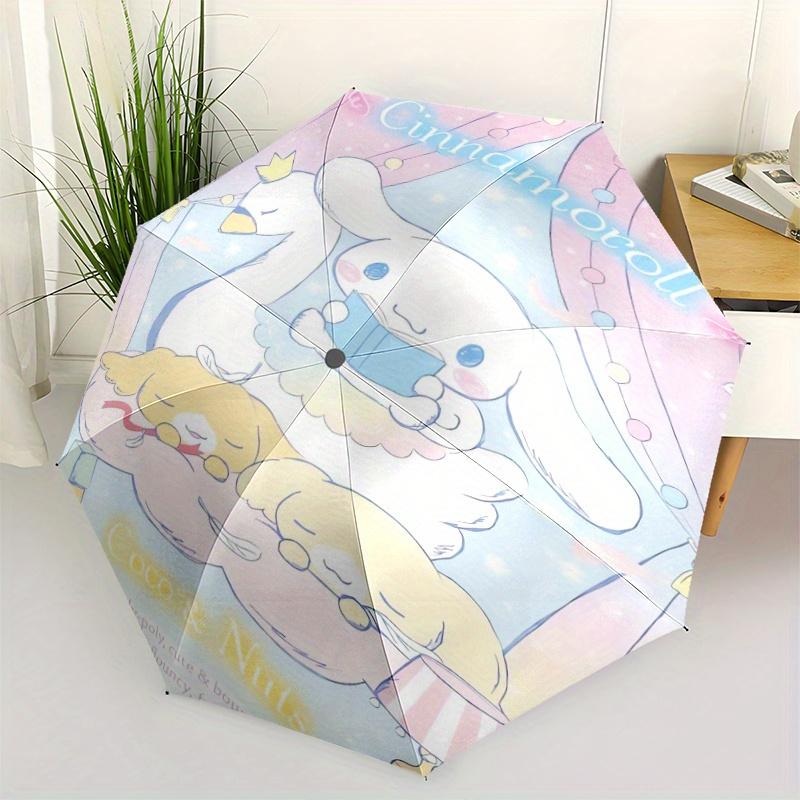 

Cinnamoroll & Coco & Nuts Automatic Folding Cartoon Umbrella - 3 Folding Design, Vivid Cartoon Pattern, Suitable for Outdoor Activities, A Gift for Fa