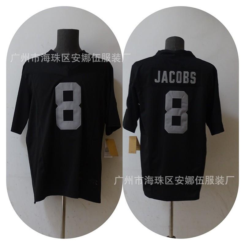 Raiders NFL Football Jersey T-Shirt Mens Embroidered Sportswear Rugby Fan Wear Fall Winter