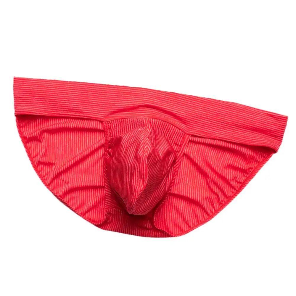 Herren Sexy Nadelstreifen Stretch Unterwäsche Komfort Atmungsaktiv Hauteng Unterhose Slim-Fit Mehrfarbig Slips