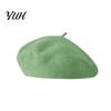 Daily Commuting Head Accessory Women French Beret Hat, Wool Blend Artist Retro Elegant Painter Cap, Solid Color Cozy for Autumn Winter Literary Street
