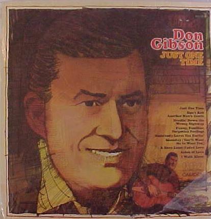 

LP Record DON GIBSON - Just One Time ACL10758 RCA Camden 1974 US Country Used