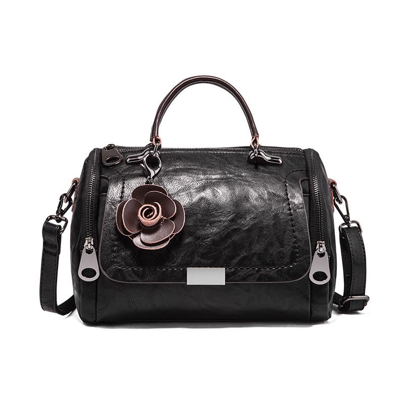 Dámská kabelka v retro designu z pravé kůže Outdoor Travel Casual Crossbody taška přes rameno Multi Pocket