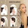XINRAN Syntetyczny kucyk Elastyczny owinięty kucyk Przedłużanie włosów 30-calowe długie faliste kucyki dla kobiet