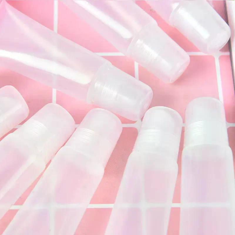 10Pcs 5/10/15ml Empty Lipstick Tube Lip Balm Soft Tube Makeup Squeeze Clear Lip Gloss Container