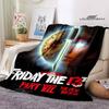 Fredag ​​den 13. Jason Print Teppe Mote Hjem Innredning Flanell Mykt Koselig Teppe Hjem Reise Essensielle bursdagsgaver
