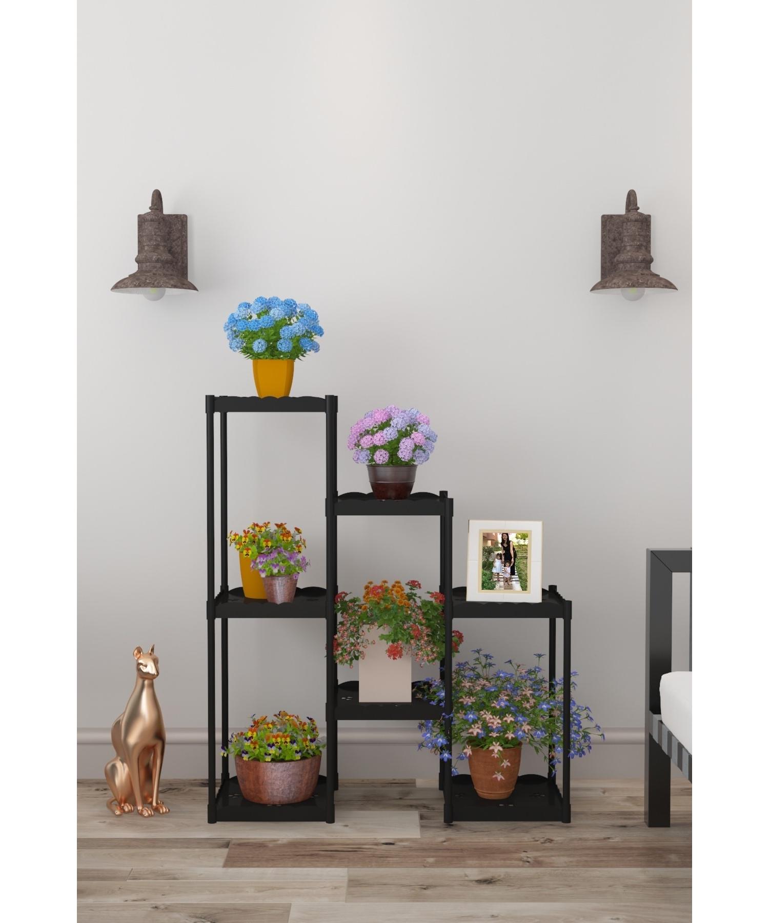 

Işıl 7 Shelf Plastic Flower Pot Decorative Flowerpot Flowerpot Stand 322_k_s
