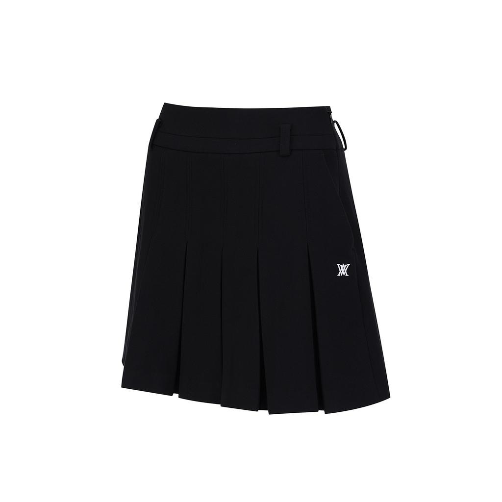 ANEW GOLF Women Wi Brushed Fleece Pleated Skirt_Bk
