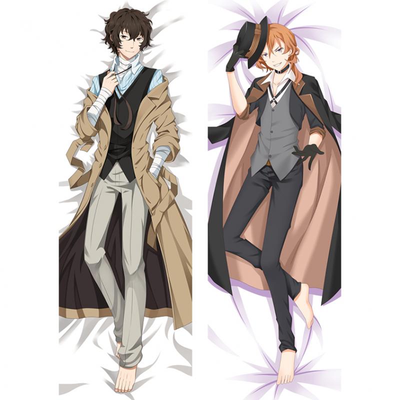 

60x180 см аниме Bungo Бродячие собаки наволочка Dazai & Chuuya Otaku обнимающая подушка для тела чехол на заказ Galgame подушка с персонажем