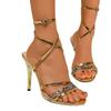New Summer Elegant Strap Solid Color Square Toe High Heels Open Toe Fashion Sexy Banquet Women'S Shoes  Pumps Women Shoes