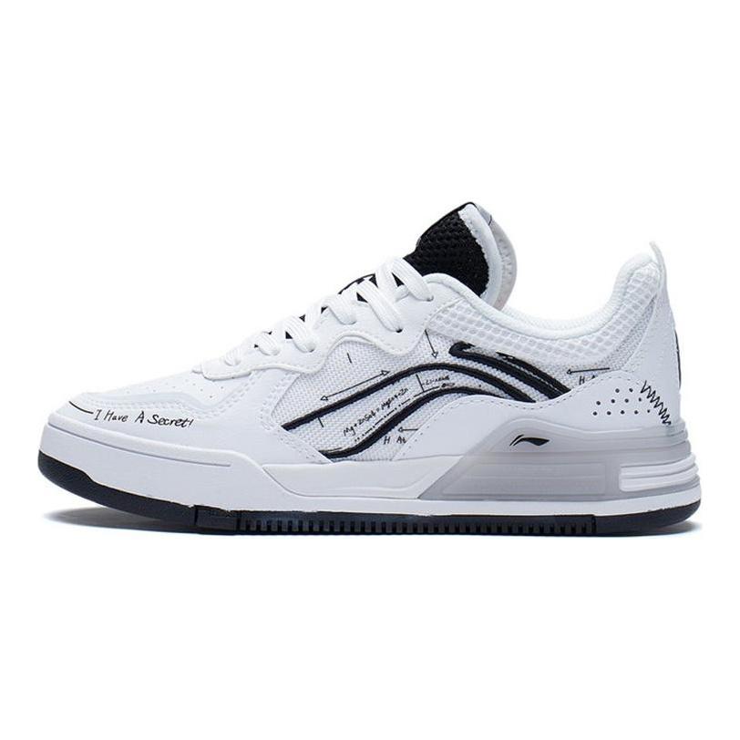 Li Ning Wave V1 Slip Resistant Abrasion Resistant Slip Resistant Abrasion Resistant Low Top Skateboard Shoes Women's AGCS030-6
