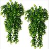 2Pcs Artificial Plants Black Vines UV-Resistant Protection Hanging Fake Plants Outdoor Indoor Home Garden Halloween Decoration