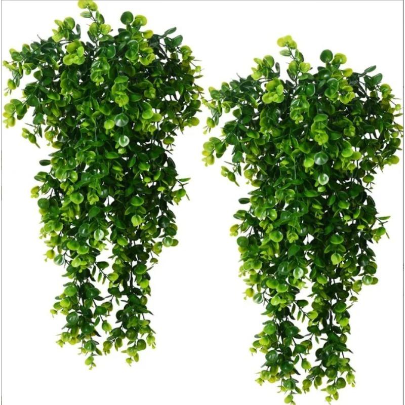 2Pcs Artificial Plants Black Vines UV-Resistant Protection Hanging Fake Plants Outdoor Indoor Home Garden Halloween Decoration