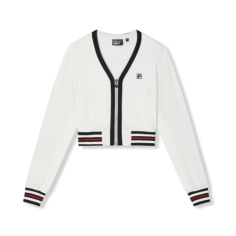 

New FILA Knitwear Women s Cloud White F11W437501FWT 170/88A/L