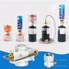 Gas Saver Plus Gas Burner Adapter Camping Gas Adaptor Valve Aluminum Alloy Convertor Shifter Refill Flat Tank Conversion Adapter