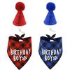 Pet Party Decoration Set Dog Birthday Triangle Scarf Hat Bow Tie Dog Birthday Decoration Suppliesdog Supplies