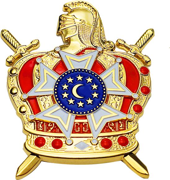 Metal Zinc Alloy Baking Paint Enamel Custom Masonic Car Logo Badge Pin Emblem