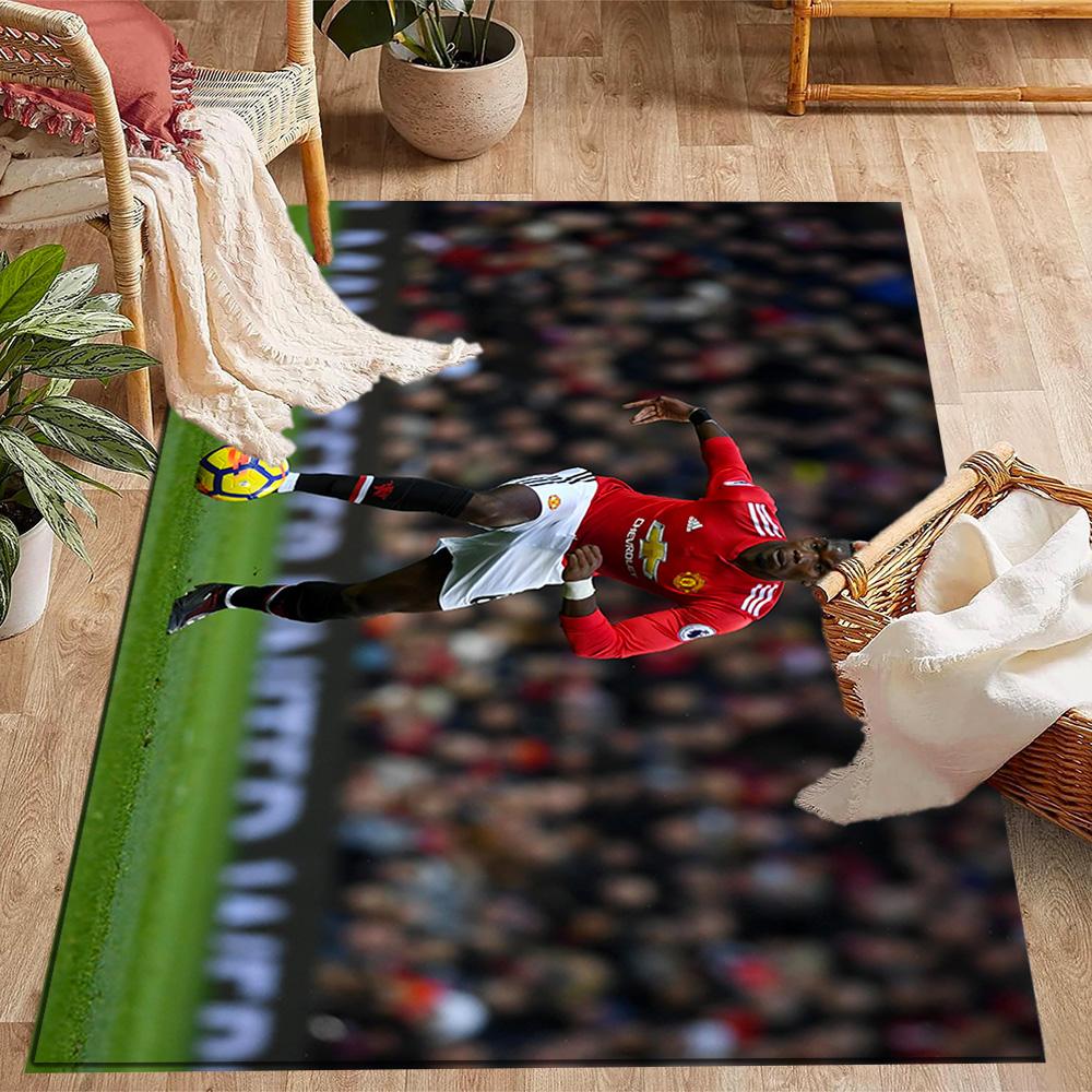 Paul Pogba Action Floor Mat Perfect for Kitchen Dormitory Living Rooms Playrooms Antislip Carpet Anime Office Decor