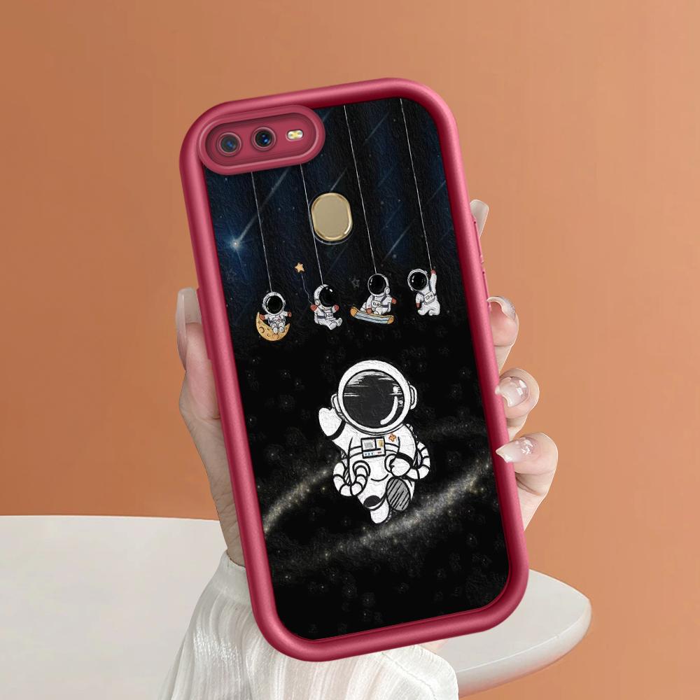 Weiche Silikon-Quadratleitern-Cartoon-Muster Vollständiger Kameraschutz Stoßfeste Hülle für OPPO Reno Realme OnePlus