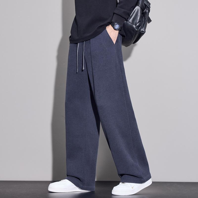 Douyin Quality Autumn and Winter Popular Men's Casual Pants Loose Straight Men's Slim Men's Youth Trousers Elastic Versatile Pants