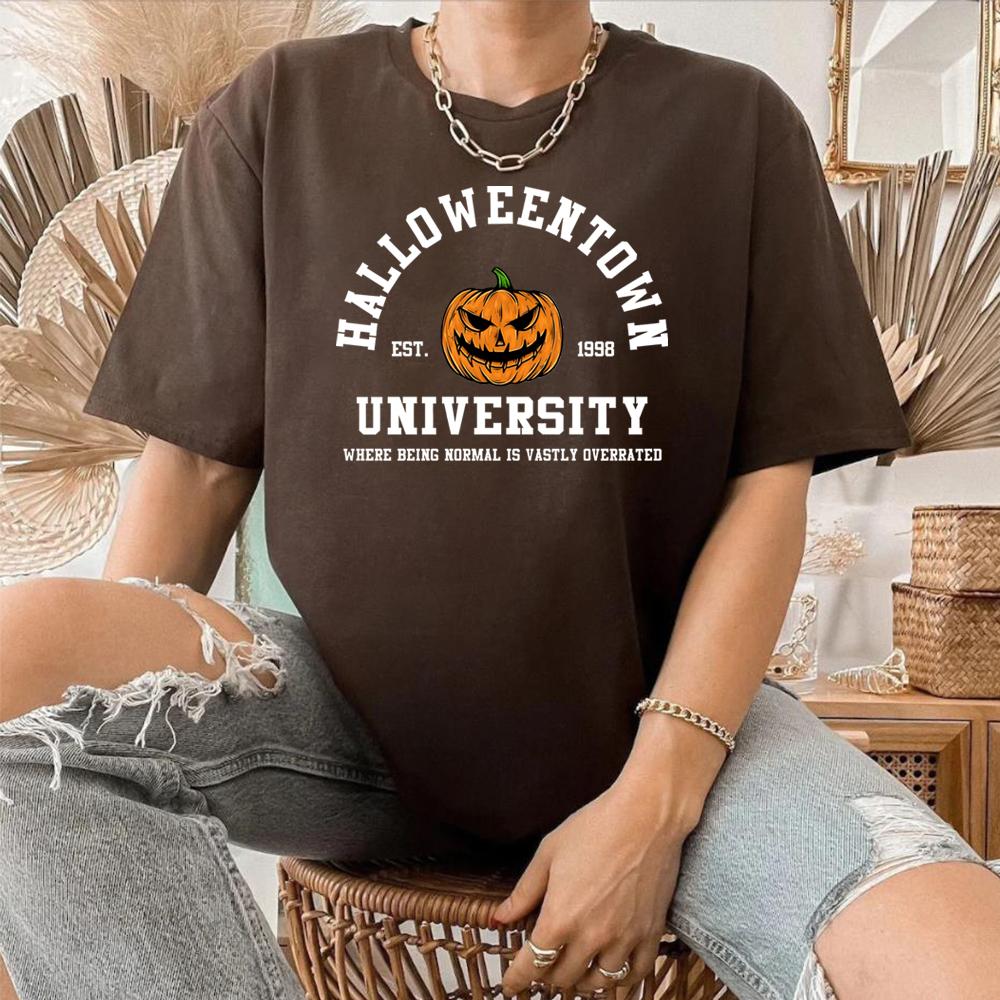 2025 Vintage halloweentown TShirt Unisex Women Halloween Shirt Pumpkin Face Graphic Tee retro fall HalloweenTown Movie Shirts
