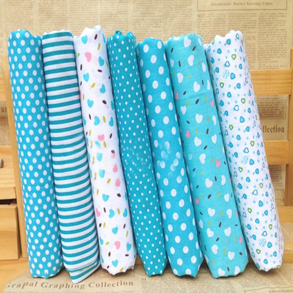 Dickes Baumwollstoffbündel 7-teiliges vorgeschnittenes Charm-Quiltset in Farben