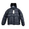 New CP Trendy Outdoor Hooded Patchwork Down Jacket - European/American Winter Warm Coat