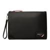Bally Nylon Simple Solid Color Clutch Bag Business Casual Leather Clutch Men clutch Black 6231787