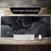 Gray Smoke Art Mouse Pad Large Computer Office Game Table Mat XXL Rubber Non-slip Stitched Edge Keyboard Mats Washable Desk Pads
