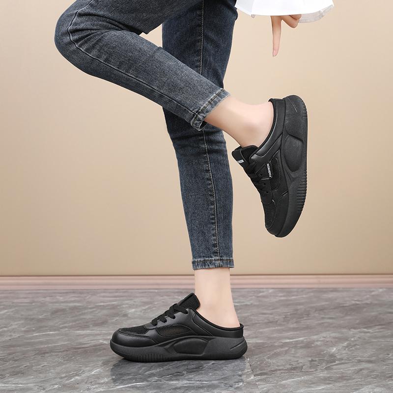 Women Summer Sandals Beige Clogs Casual Girl Slippers Backless Sneakers Black Casual Sport Sandals Plus Size