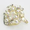 Elegant Faux Pearl Rhinestone Scarf Ring Silk Scarf Buckle Clip Fashion Jewelry