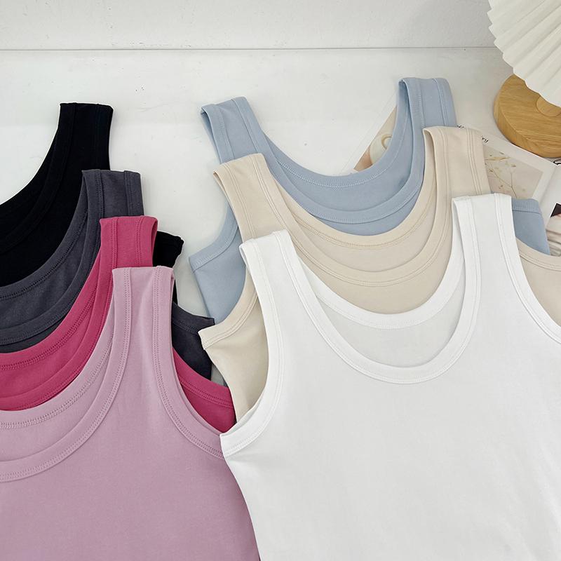 Women's Summer U-Neck Clavicle-Revealing Slim-Fit Tank Top