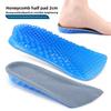 Inner Heightening Insole Men's and Women's Soft Double-layer Invisible Inner Heightening Seven-point Pad Honeycomb 2cm Suede Half-size Pad