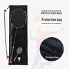 Portable Badminton Racket Flannel Cover with Thickened Shoulder Strap for Men & Women - Special Protective Storage Bag