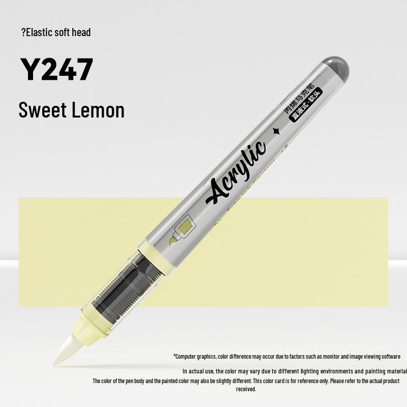Soft Tip Acrylic Marker - 120 Colors, Single Piece, Opaque, Stackable Paintbrush