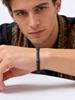 4mm Bead Bracelet for Men Boys,Irregular Hematite Stone Meditation Yoga Rosary Braclet,Ethnic Bohemian Jewelry Gift