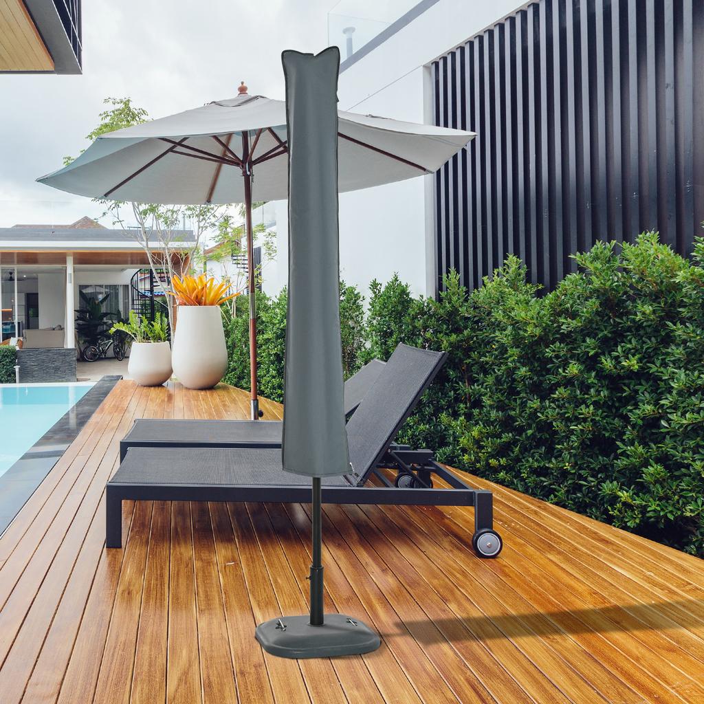 Parasol Cover, Cantilever Umbrella Cover for 2-3.5 m Parasols, 420D Oxford Fabric Banana Umbrella Protector with Zipper for Outdoor Garden, Patio