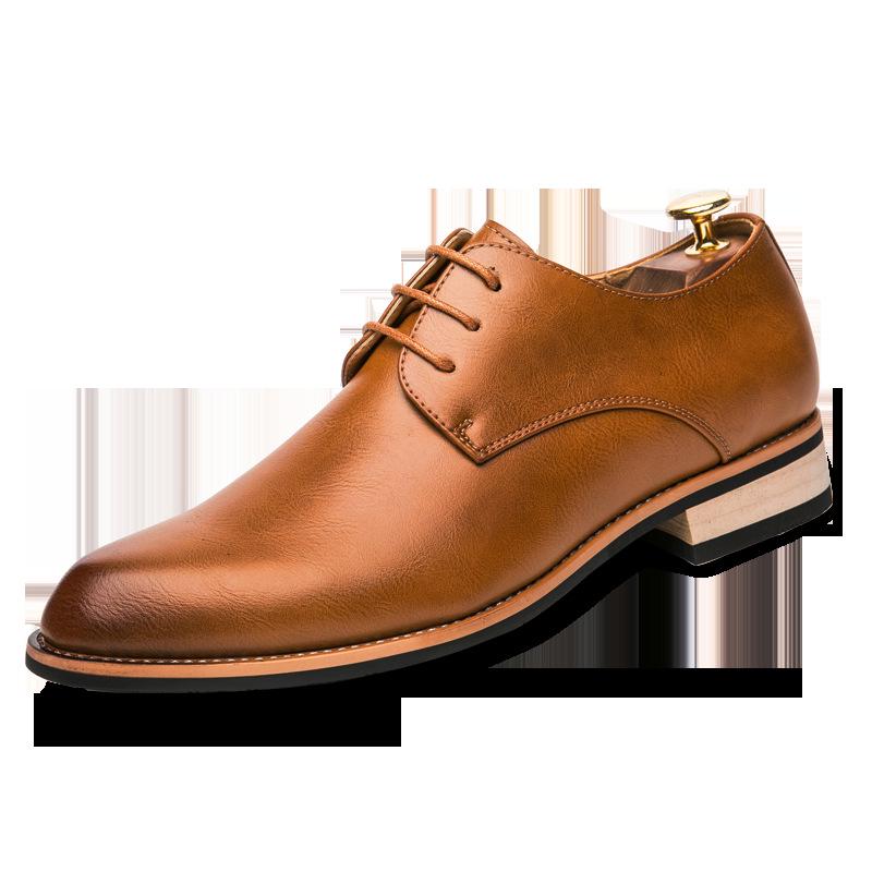 Versatile New Men's Shoes Business Dress Work Shoes Men's British Style Soft Sole Black Professional Casual Leather Shoes Men's Generation