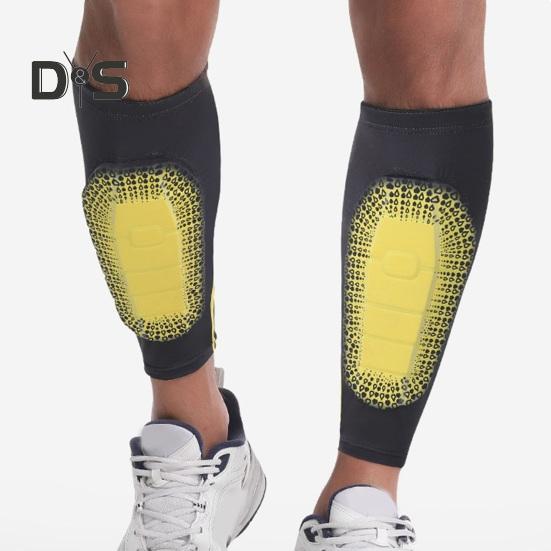 Soccer Shin Guards for Adults Anti-Collision Shin Pads Compression Leg Protection Sleeve Athletic Gear for Football Sports Fitness