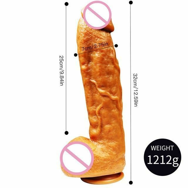 7Cm Thick Soft Flexible Big Liquid Silicone Dildo Sex Toys For Women Large Dildos