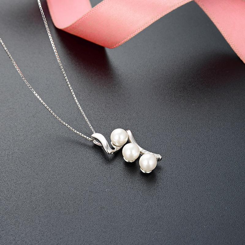 Lindon 925 Sterling Silber Klassische Damen Halskette Anhänger Zirkon Mode Geschenk