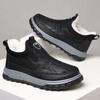 Winter Warm Fleece Lined Mid Top Slip On Snow Boots For Men
