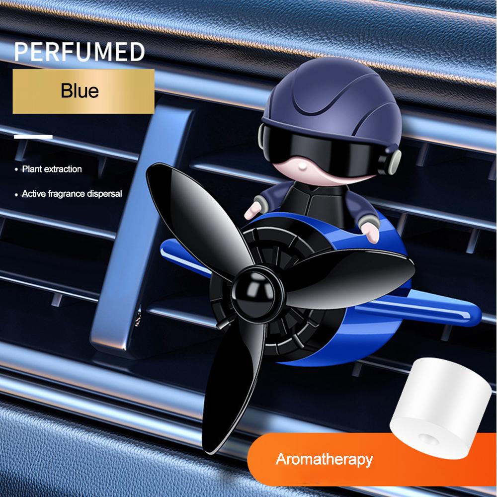 1PC Profumatore per Auto Clip Profumo Stile Astronauti Aromaterapia per Auto Ventola LED Diffusore di Aroma Fragranza Deodorante Bocchetta Aria Auto Decorazione Automobilistica