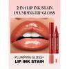 2-In-1 Watercolor Lip Gloss, Moisturizing, Mirror-Like Finish, Long-Lasting Color, Creates Natural Lip Tone, Suitable For Back To School, Beginners