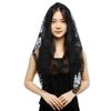 Fashion Lace Flower Hair Scarf Headband Vintage Cute Bandanas for Women Bohemian Thin Sweet Headscarf Shawl Photography