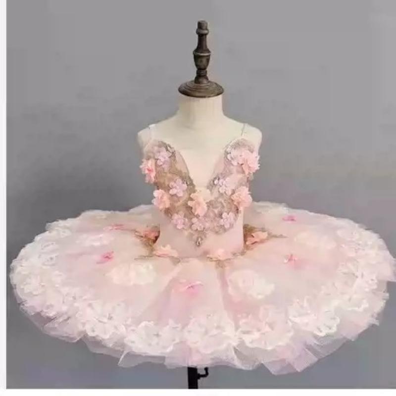 Girls  Performance Stage Dream Performance Costume Tutu 100cm розовый