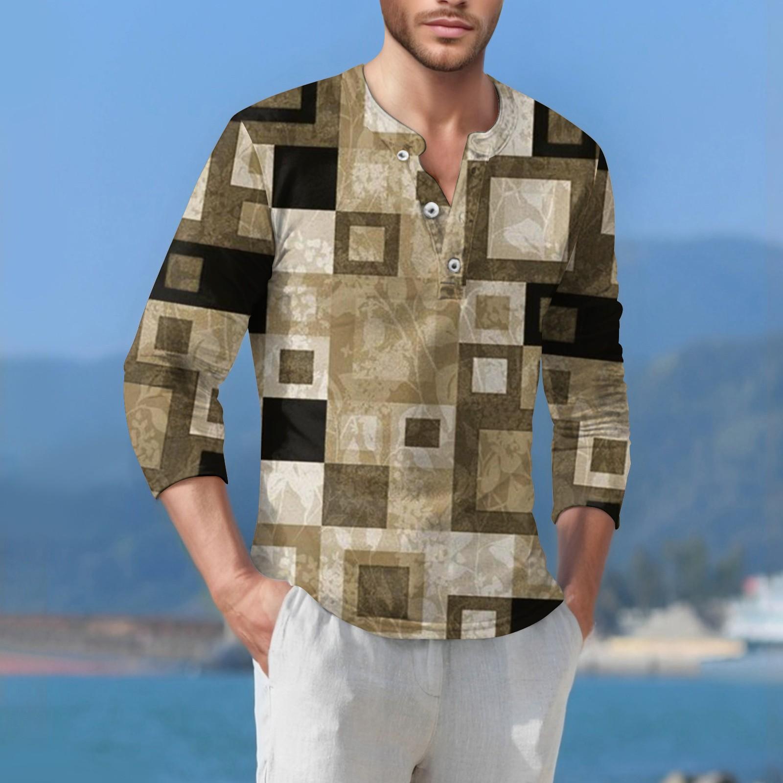 

Мужская футболка уличная повседневная мода с длинными рукавами XL хаки