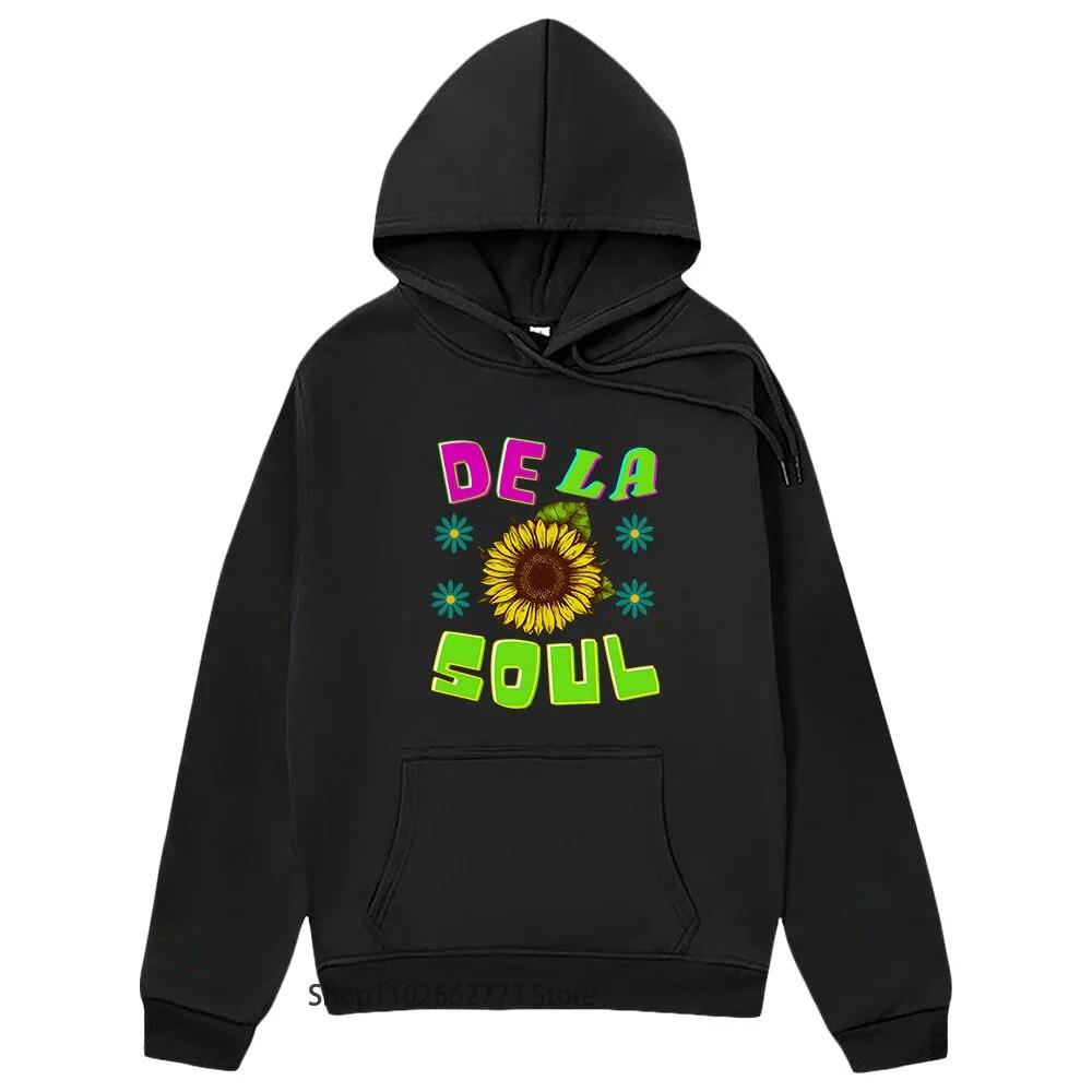 Толстовки De La Soul, модная толстовка унисекс в стиле аниме с одеждой с капюшоном, зимний пуловер с длинными рукавами унисекс/женские топы, забавная одежда L