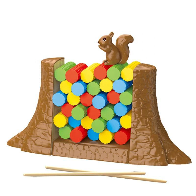 Игра на баланс «Белка», игрушка для детей, интерактивное развлечение для родителей, башня баланса, строительный челлендж, настольная игра для семейных вечеринок